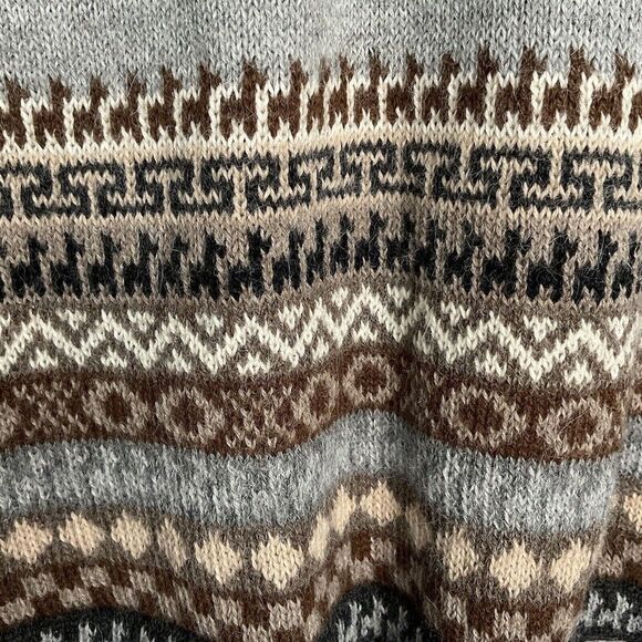 NWOT Classic Alpaca Wayfarer Women's Size L Tribal Boho Aztec Crewneck Sweater - Picture 6 of 10